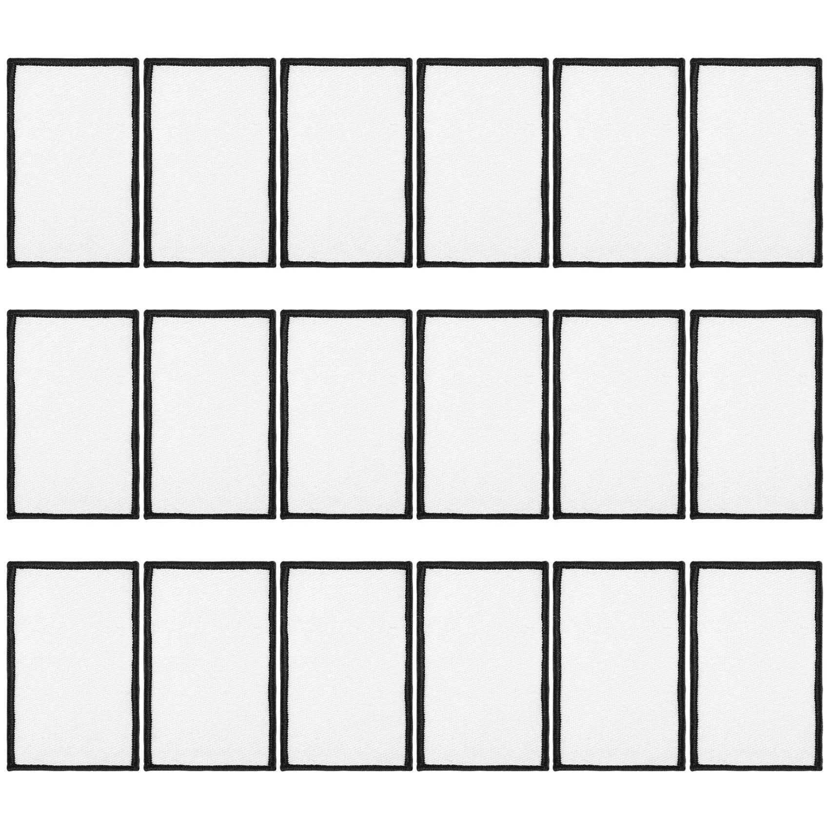 Produtos em branco decorativos de sublimação qualitativos de 18, remendos personalizados para engomar tecidos, chapéu de mochila com remendo de roupas personalizado DIY