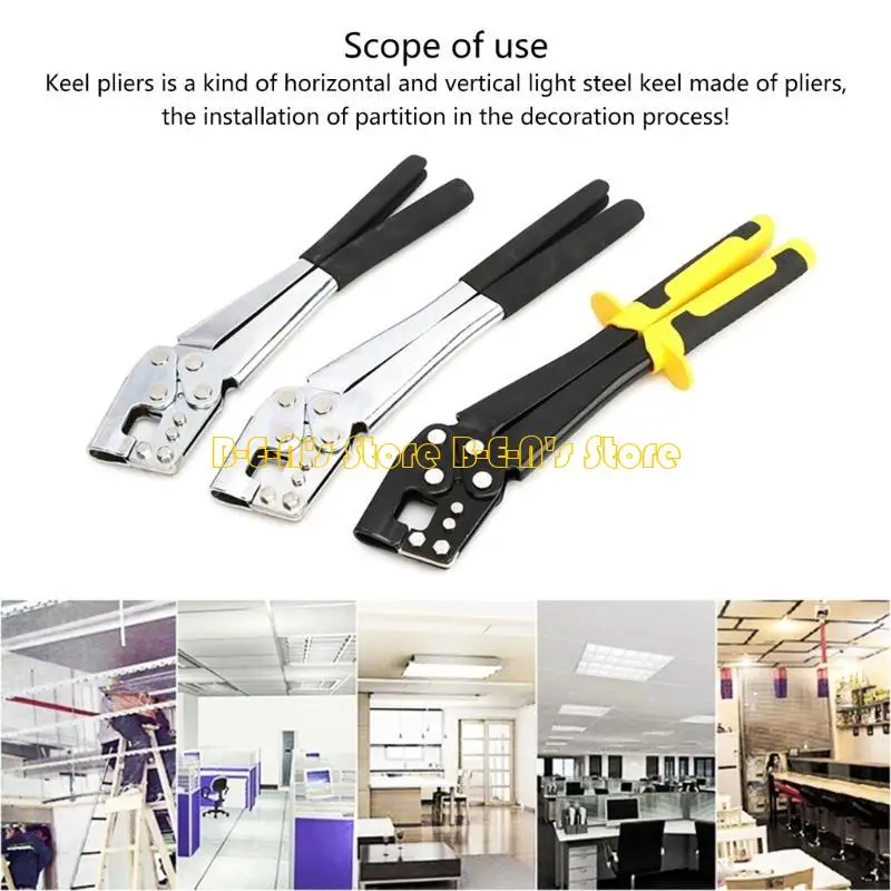 

Y1AD Щипцы для листового металла, профессиональный ручной инструмент для крепления килей и гипсокартона