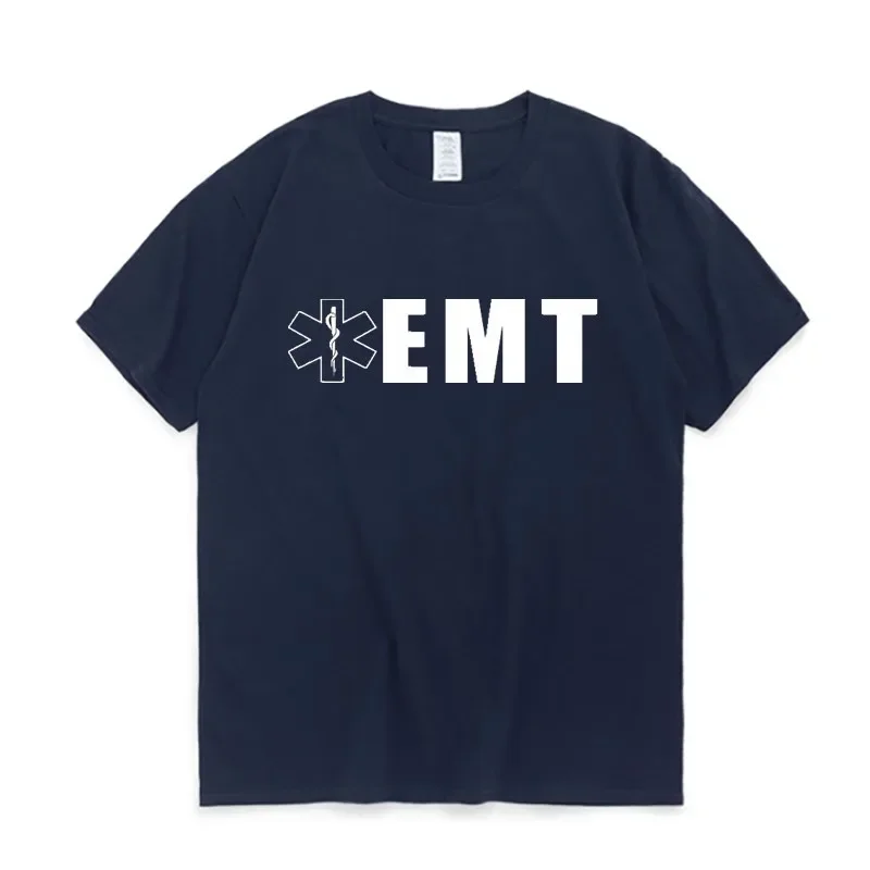 EMT men's T-shirt EMT Decal Hoodie gift idea EMS rescue clothing equipment men's top short sleeve