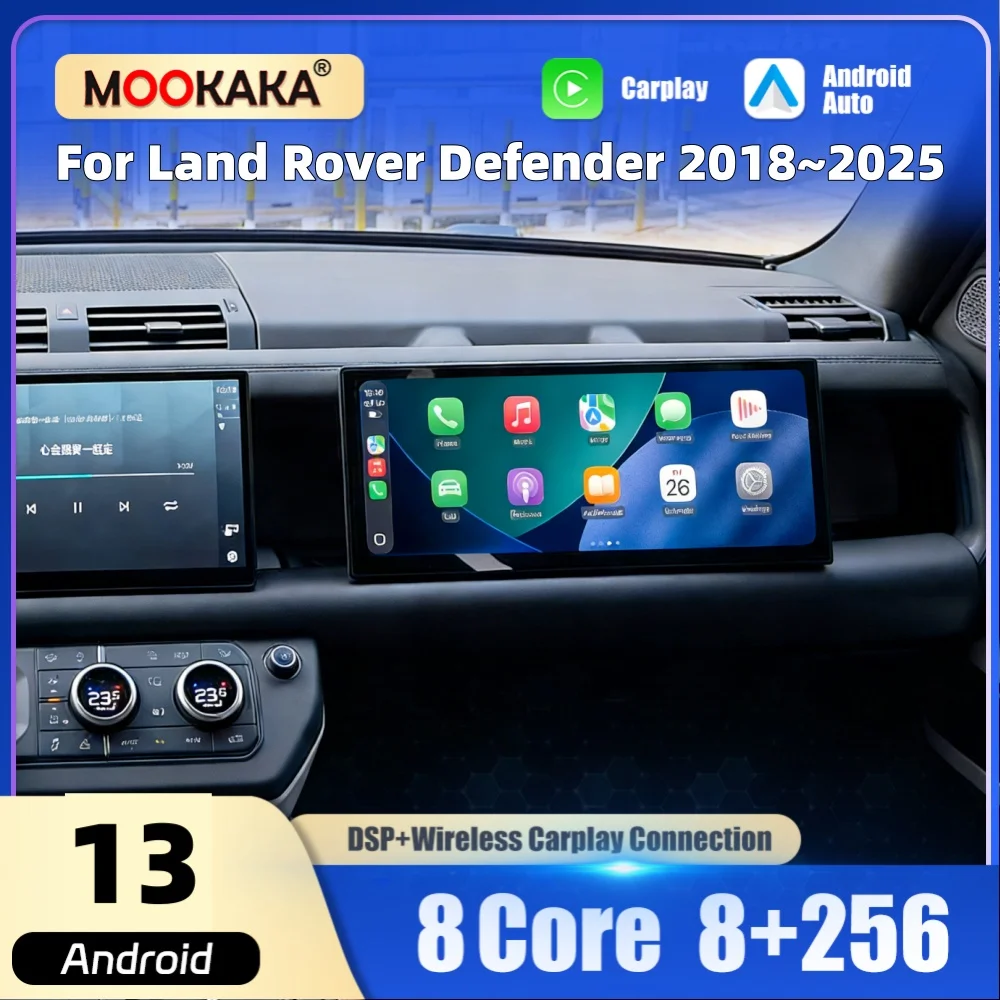 

Co-pilot 16" Screen Carplay For Land Rover Defender 2018~2025 Car Multimedia Player Panel Display Unit Android 13 Monitor