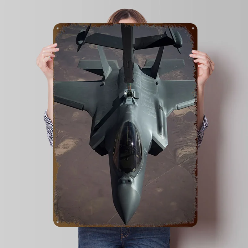 Refueling Poster Customized Vintage Metal Signs Wall Art Retro Tin Plaque for Mancave Decoration Gaming Office Decor House Home