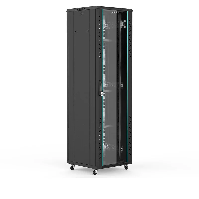 Armoire réseau 4u 6u 9u 12u 21u 24u 42u 47u, 19 pouces, montage en rack, porte avant en verre, support de serveur, centre de données