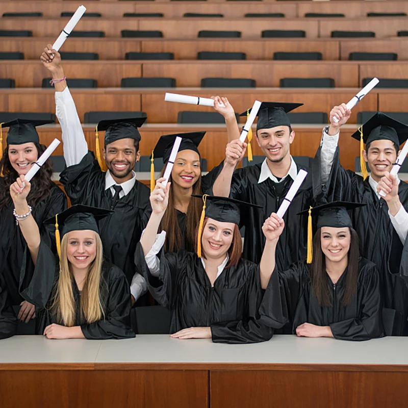 School Graduation Party Tassels Cap Mortarboard University Bachelors Master Doctor Academic Hat NEW Black Mortar Board