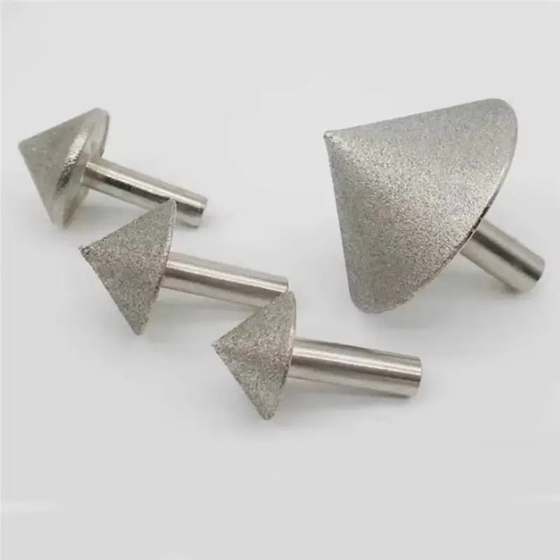 AS60-Cabezal de molienda de diamante 20-60Mm 90 grados resistente al desgaste cono de biselado herramienta abrasiva broca de cabezal de perforación