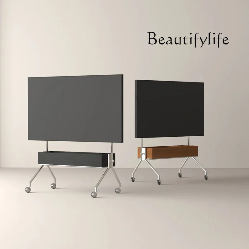 Metal stainless steel floor-to-ceiling household TV bracket universal 43-65 inch floor-to-ceiling integrated hanger