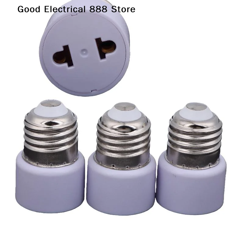 **LED Light Lamp Socket US/EU Without Light Practical White E27 Plug Bulb Holder Light Fixture Bulb Base Adapter DIY Accessories