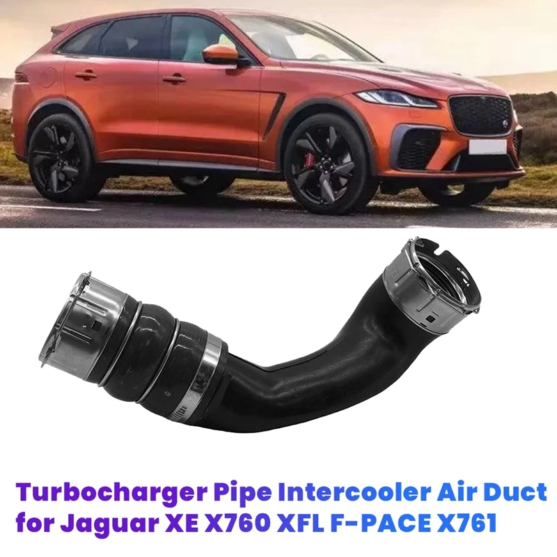 Turbocharger Pipe Intercooler Air Duct T2H9507 HX736F073A For Jaguar XE X760 XFL F-PACE X761 Intercooler Discharge Hose