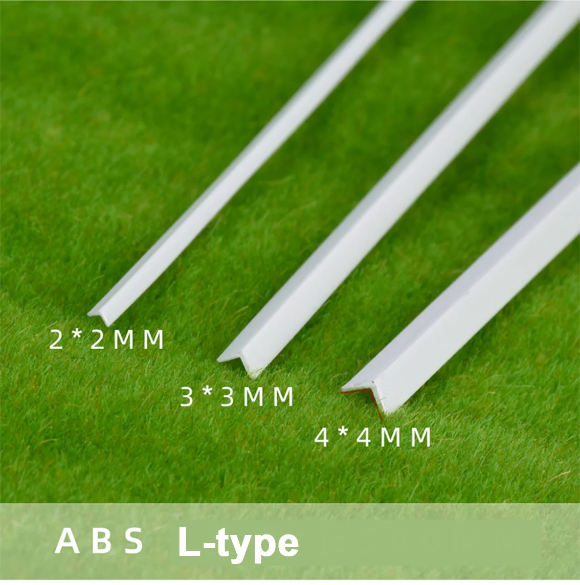 1/3/5PCS ABS Plastic Square and L-Shape Bars Length 250mm Sand Table Model Architectural Making DIY Craft Material