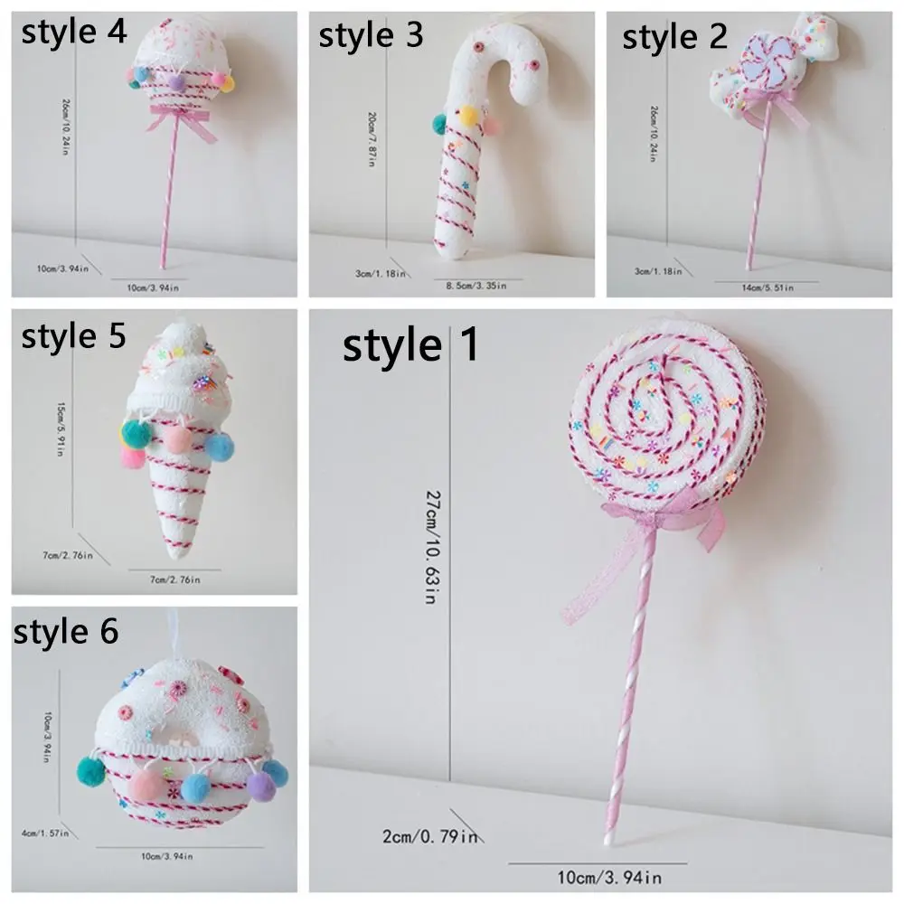 الكرتون متعدد الألوان عيد الميلاد الحلوى قصب قلادة الوردي الآيس كريم شجرة عيد الميلاد الديكور الكعك رغوة عيد الميلاد المجالات الزفاف #6