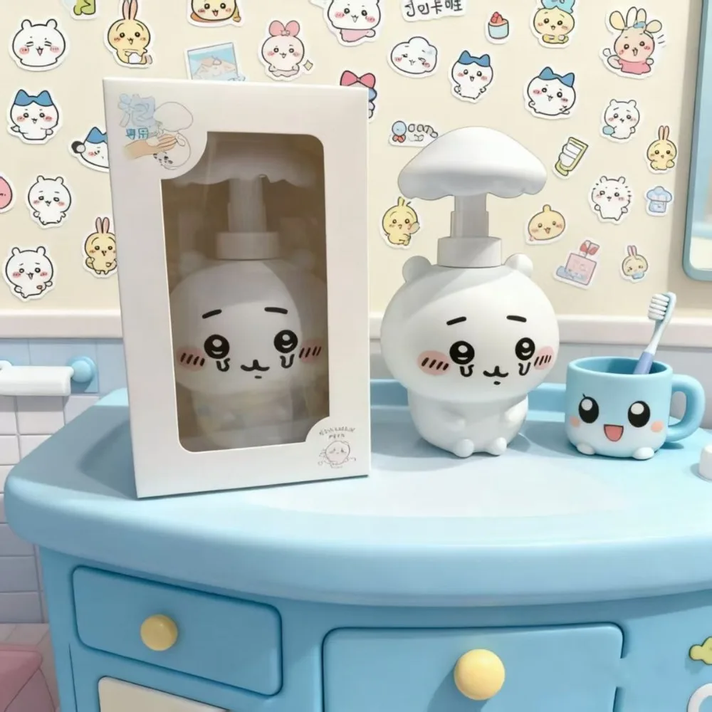 Chiikawa-botella recargable desinfectante de manos, dispensador vacío portátil a prueba de fugas, organizador de artículos de tocador para el hogar y el baño, viaje al aire libre