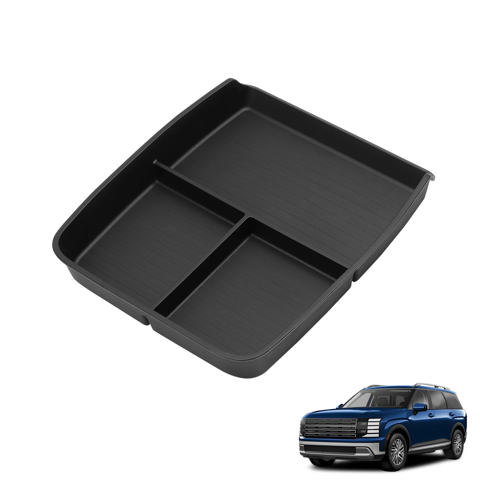 

Для Hyundai Palisade 2026 TPE центральная консоль нижний слой ящик для хранения центральный лоток органайзер аксессуары для салона автомобиля