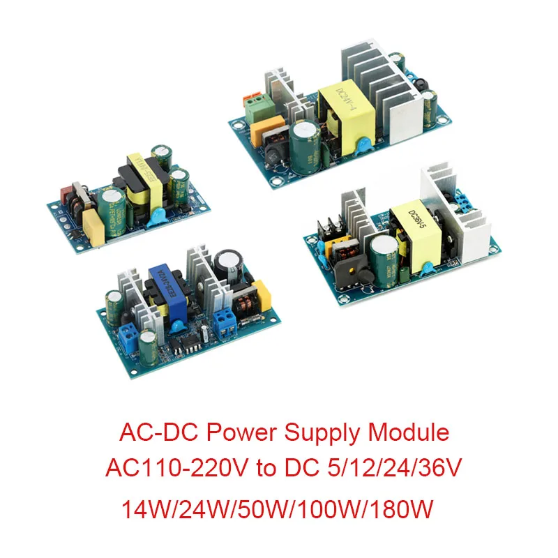 AC 100-265V to DC 12V 24V 36V  step down Transformer power supply 1A-8A  switching power module AC-DC Power Module