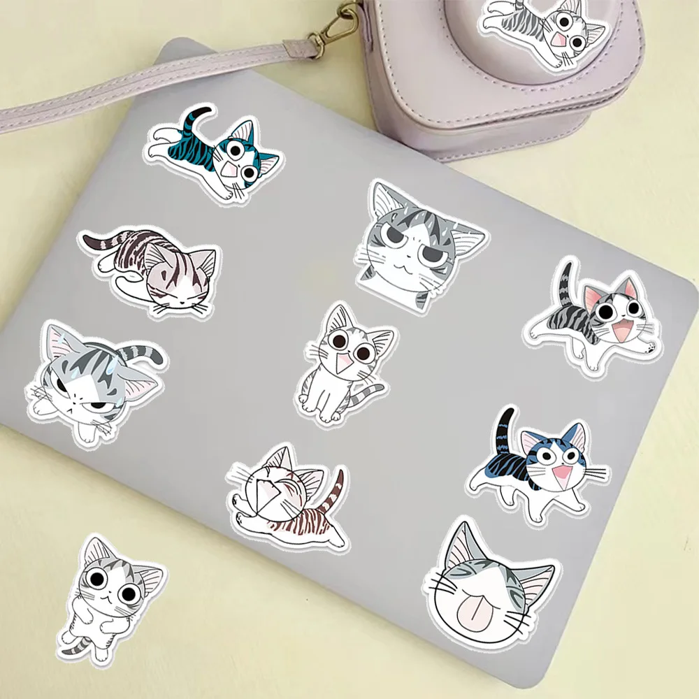 Chiの甘い家の漫画のステッカー、かわいい猫のステッカー、DIYノート、荷物、ラップトップ、電話、壁のステッカー、アニメギフト、10個、30個、50個