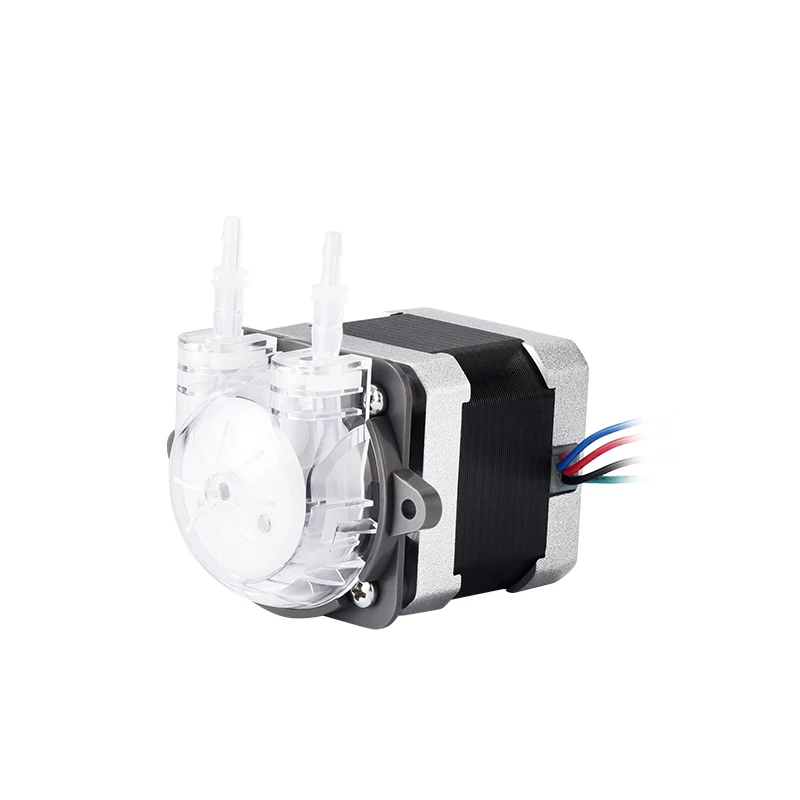 PENGPU Micro Peristaltic Pump 24V Stepper Motor Silicone Tube High Accuracy Liquid Pump