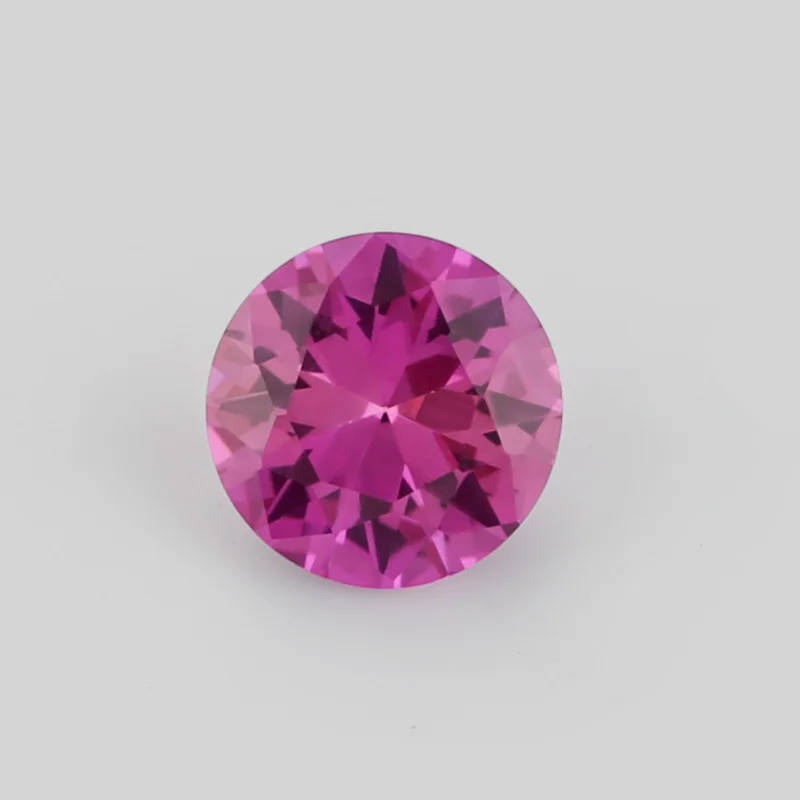 3# Red Corundum Small Size 1.0~3.75mm Round Brilliant Cut Synthetic Corundum Ruby Loose Stones For Jewelry DIY Making