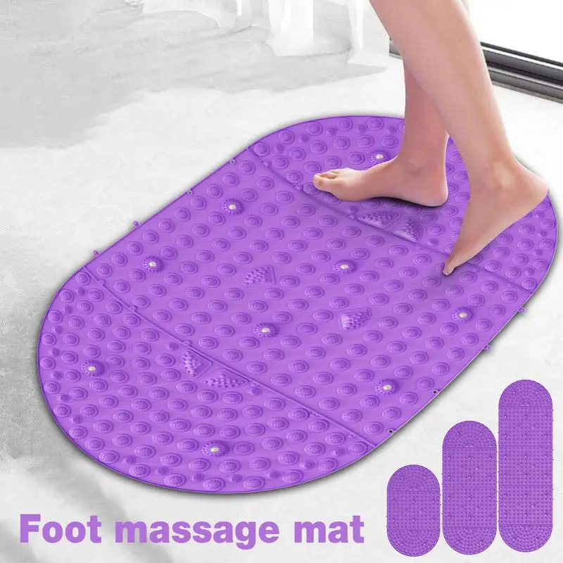 Foot Massage Walk Mat Relaxing Walking Stone Mat For Foot Yoga And Shower Long Sitting Workers Feet Massage Mat Ergonomical