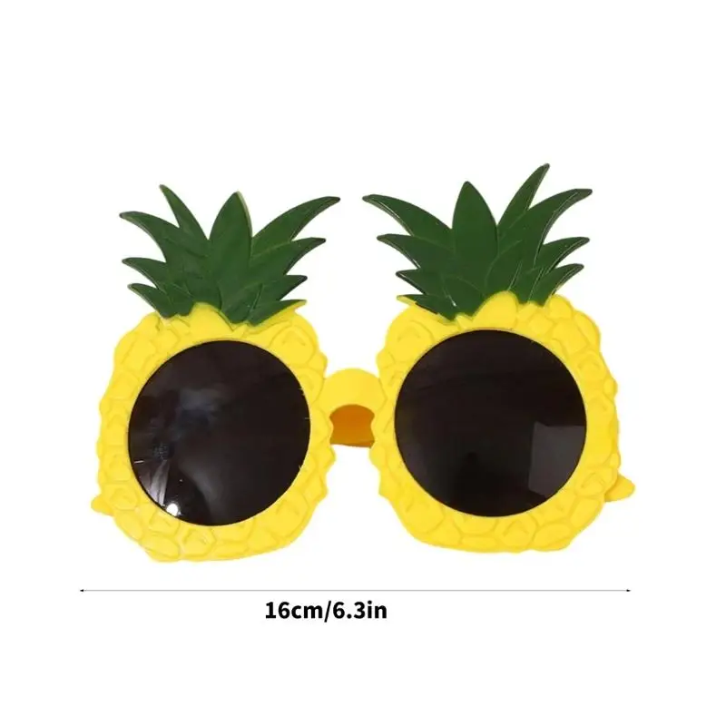652F Modern Hawaiian Fruit Patterned Glasses Durable PC Accessory Essential