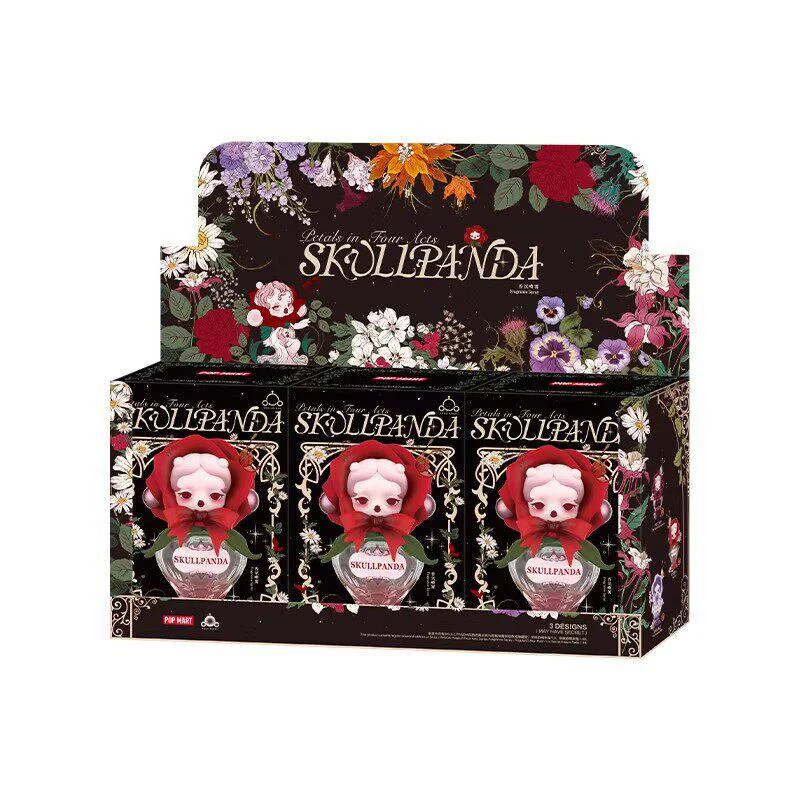 Originele POP MART SKULLPANDA Petals in Four Acts Series Blind Box The Decay Awaited Anime Figuur Mystery Box Model Ornament Cadeau