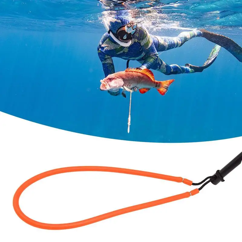 Attrezzatura per la pesca della lancia asta di gomma lancia l'imbracatura accessori per la pesca sul ghiaccio morbido con elevata elasticità