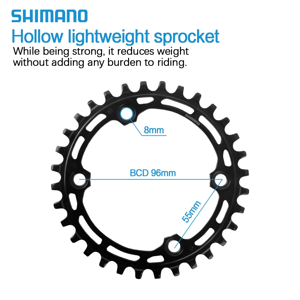 Shimano 96BCD 32T Chainring 96BCD 10S 11S MTB Sprocket for MT510 M5100 M8000 M9000 Crankset Bicycle Crown Bike Chainwheel