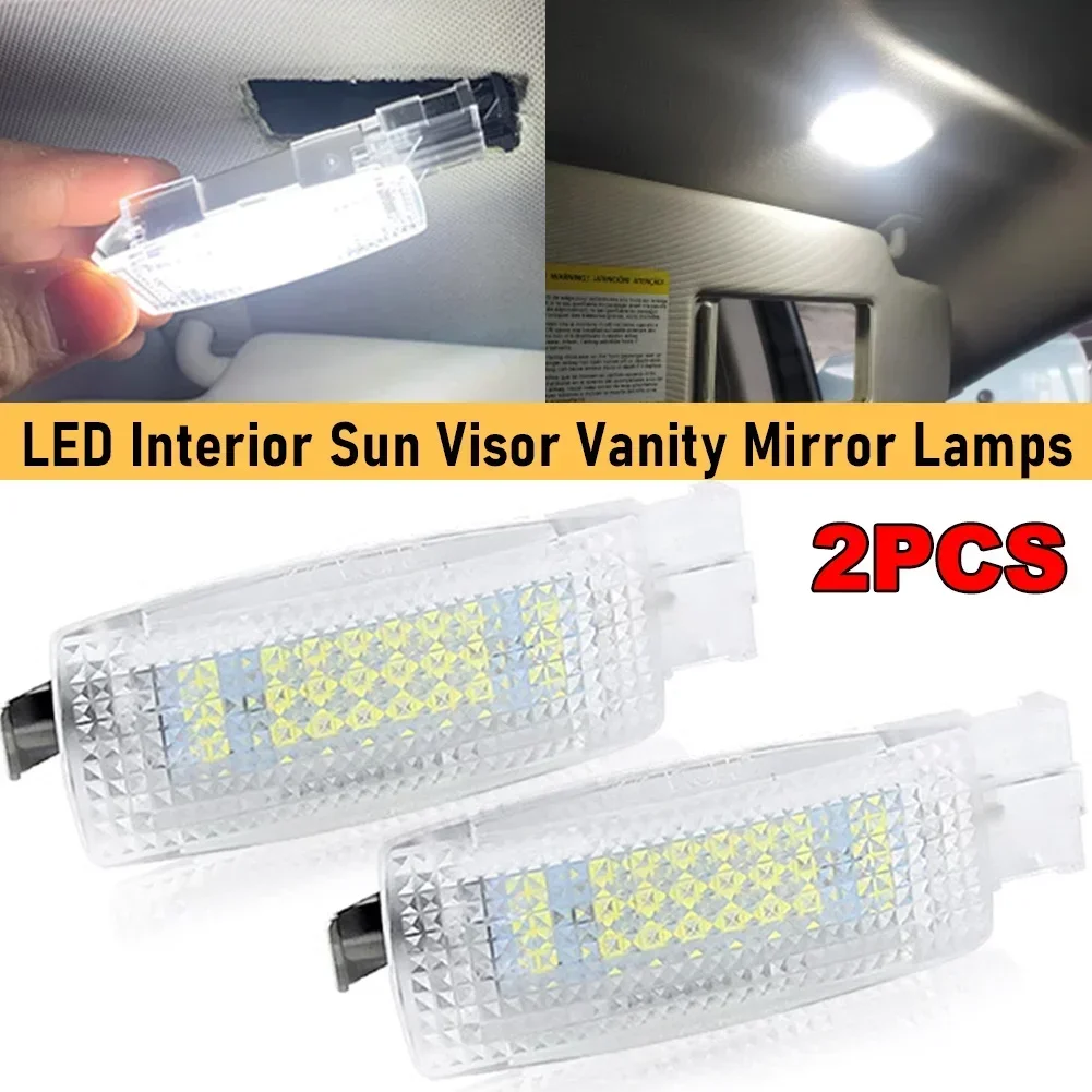 

For VW Golf 4 5 6 7 Passat CC B5 B6 B7 Polo Tiguan Scirocco Jetta Toura Car LED Interior Sun Visor Mirror Lamp Reading Light