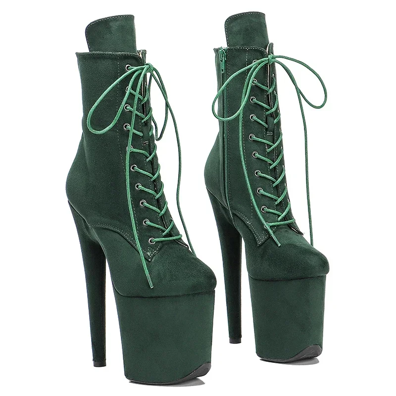 Leecabe  20CM/8Inch Ankle Boots Extreme High Heels Devious Shoe Fetish Heels  More Colors Sexy Exotic Pole Dance Booties