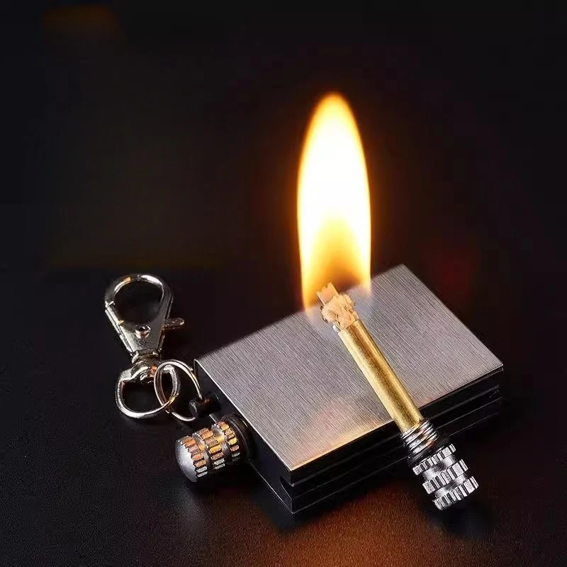Wanci Match Keychain Waterproof Creative Ignition Safety Match Stick Stainless Steel Lighter Waterproof Cigarette Lighter - Image 3