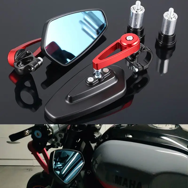 

Motorcycle Mirror Bar End Handlebar End Side Rearview Mirrors For KAWASAKI Versys 1000 Ninja 650 Z1000 2008 Ninja 250R Z650 Er6N