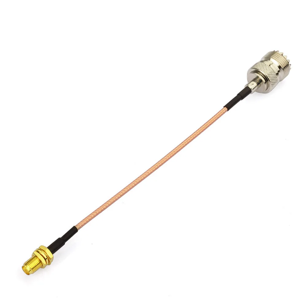 Superbat UHF Female SO239 SO-239 to SMA Female RF Coax Connector RG316 Extension Cable -Ham Radio Antenna Adapter Cable Assembly