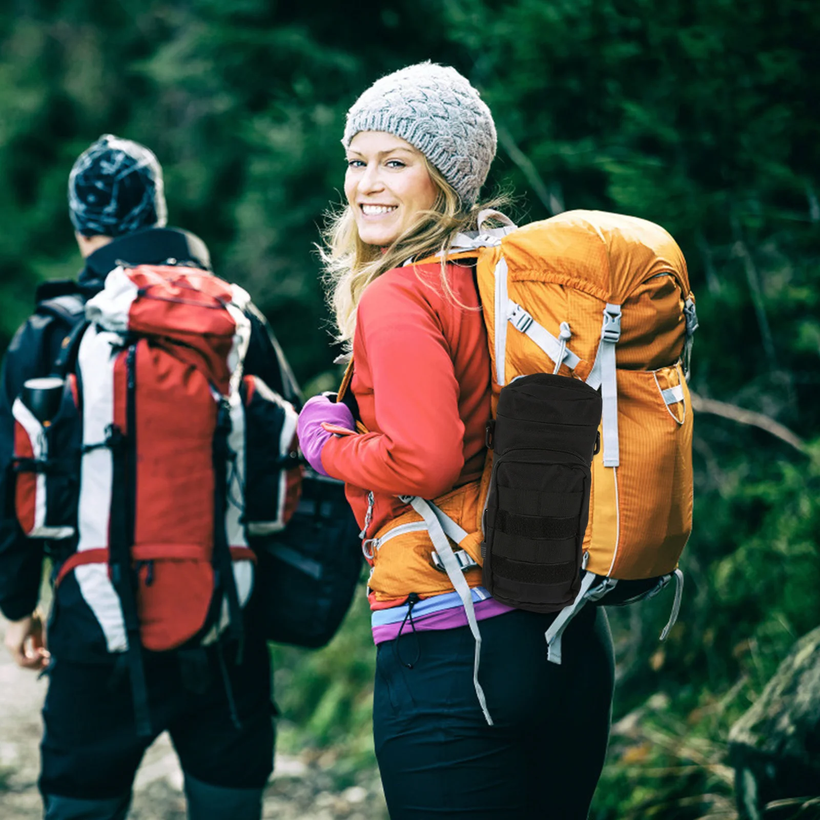 

1Pcs Water Bottle Bag Outdoor Mountaineering Travel Nylon Carrier Pouch Hiking Camping Storage Holder Scratch Heat Protection