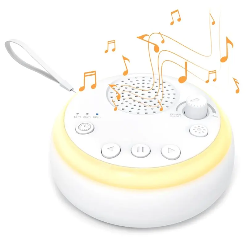 

Sound Machine For Baby Sleeping, Night Light, Portable White Noise With Timer Sleep Aid For Newborns