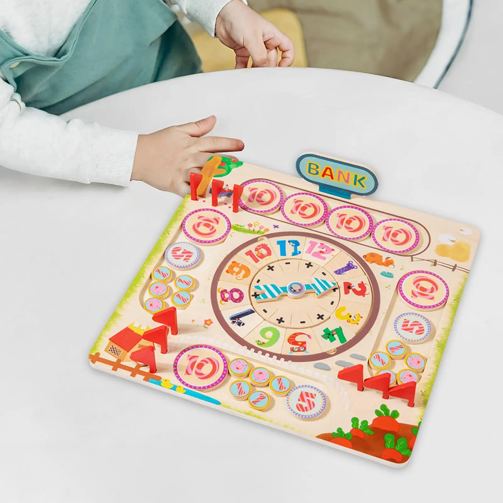 Juegos de matemáticas para niños, juego de mesa de matemáticas para niños, suministros educativos para la escuela en casa, juguetes de enseñanza de matemáticas elementales para niños de 3 años o más