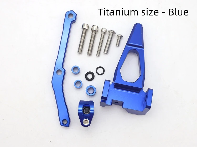 For Yamaha MT09 2013‑2019 Steering Damper Kit Titanium Stabilizer Bracket Mount Hardware Mod Accessories