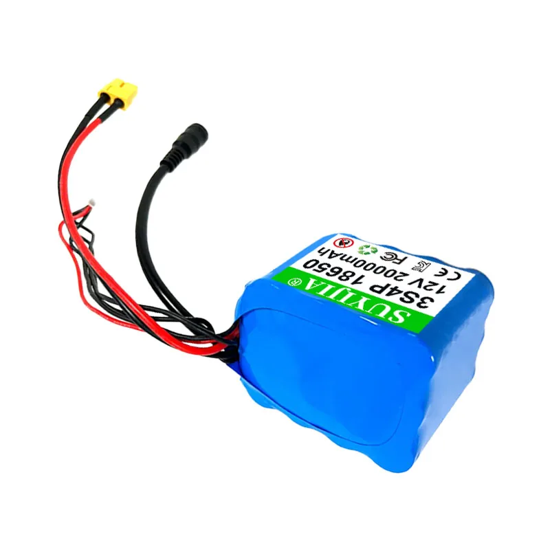 3.7V 18650 3S4P Li-ion Battery 12V 20Ah with BMS High Power Remote Control Bait Boat Battery Suitable for V030 GPS Bait Boat