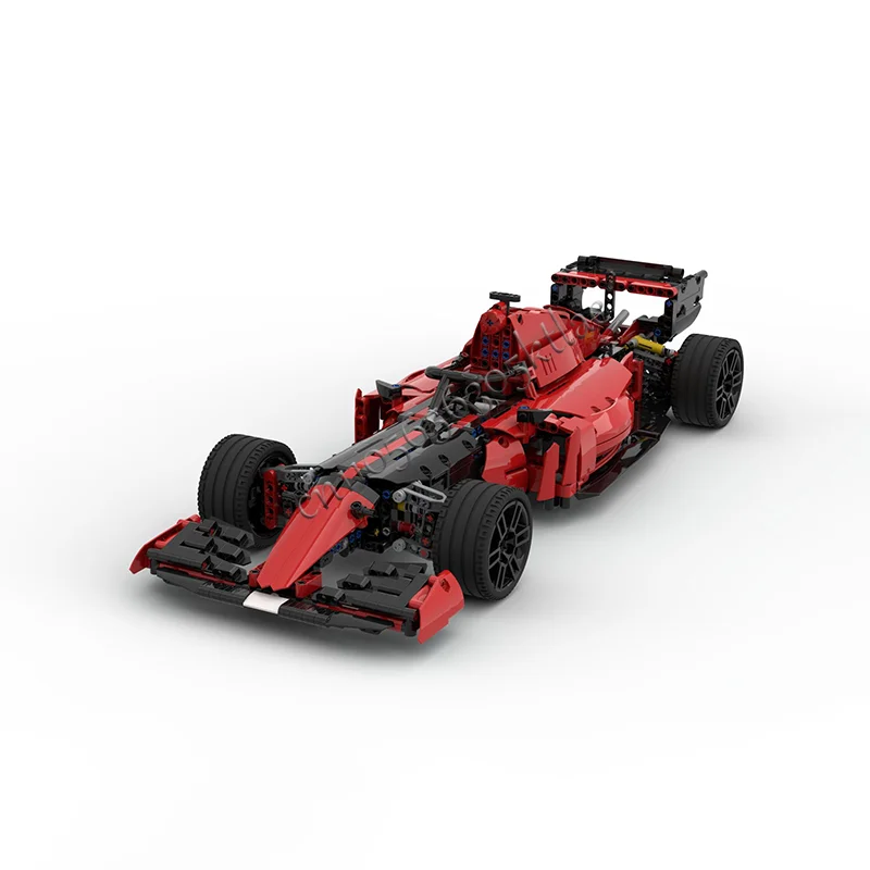 Nouveau 1320 pièces MOC technologie formule de course modèle de voiture blocs de construction véhicule de vitesse briques jouets enfants Surprise cadeaux d'halloween