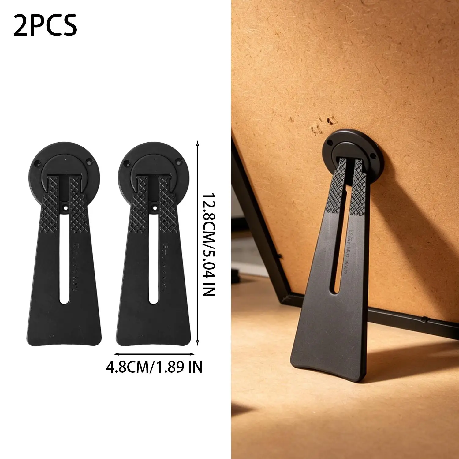 360 Rotatable Plastic Photo Frame Stand for Tabletop Display