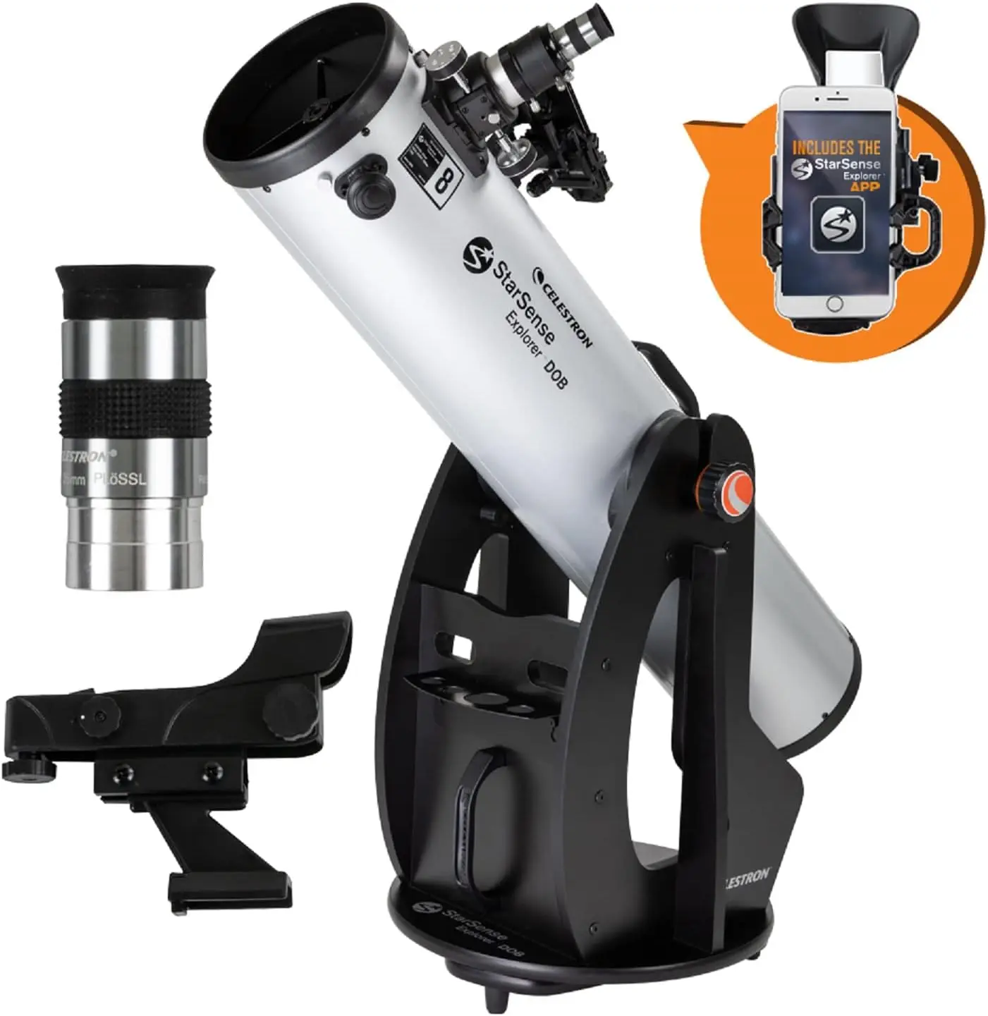 

– Explorer 8-inch Smartphone App-Enabled Telescope – Works with App to Help You Find Neb