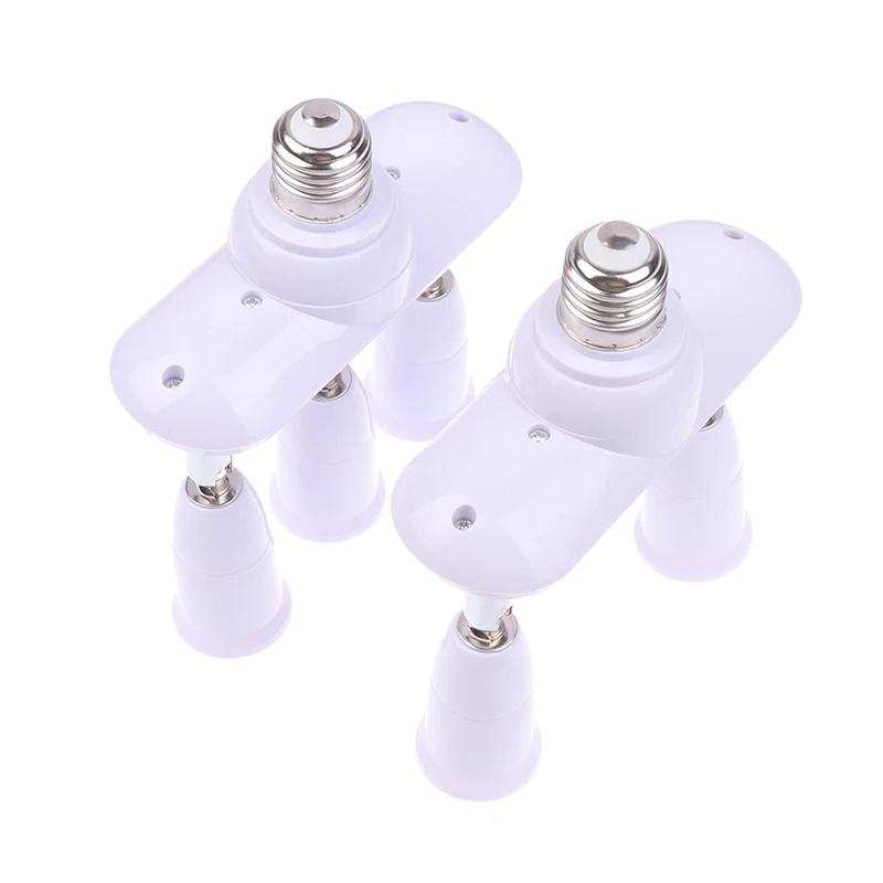 2/3 In 1 E26 E27 To E26 E27 Screw LED Lamp Bulb Base Splitter 1 To 2/3 E27 Light Socket Holder Adapter Extender DIY Lighting