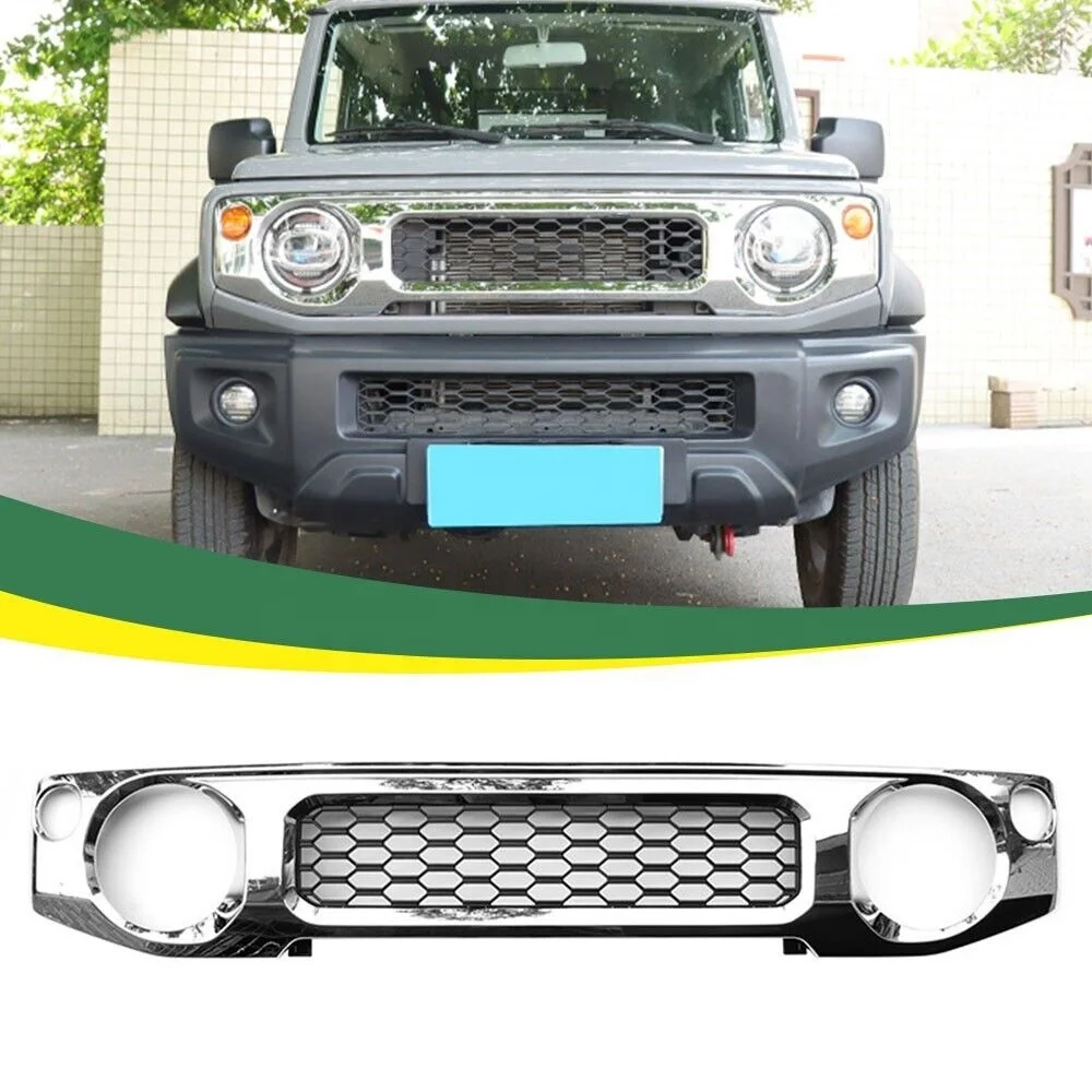 Front Grill Mesh Bumper Grille for SUZUKI JIMNY JB74W / JB64W 2019-2024