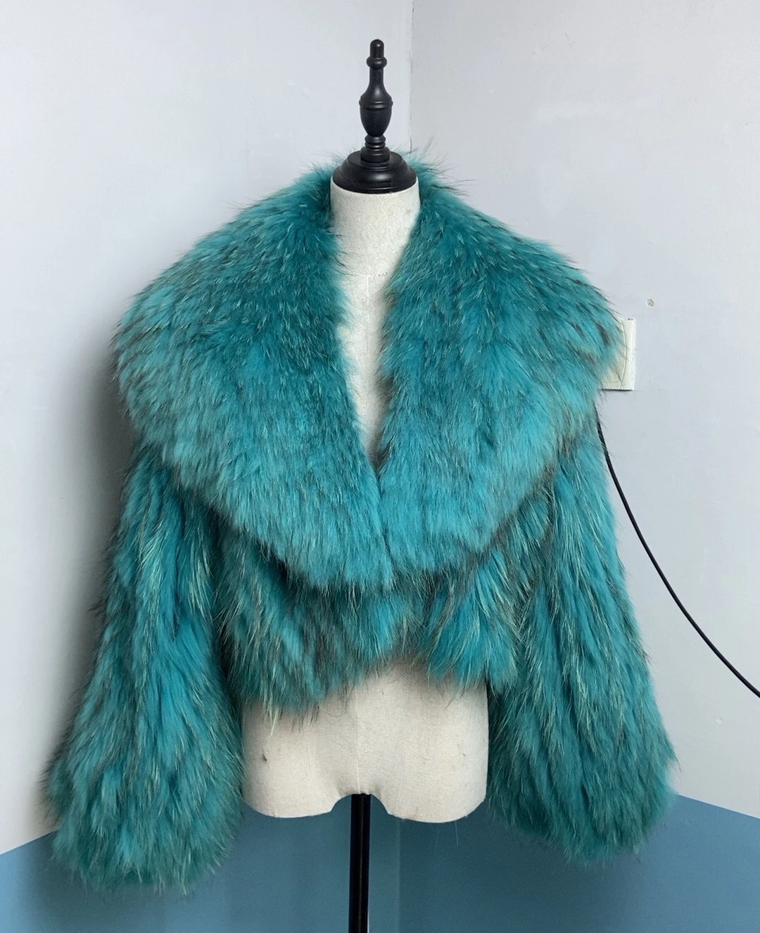 2024 Real Fox Fur Coat Winter Jacket Women Natural Fox Fur Raccoon Outerwear Turn-down Collar Thick Warm Luxury Female Streetwea