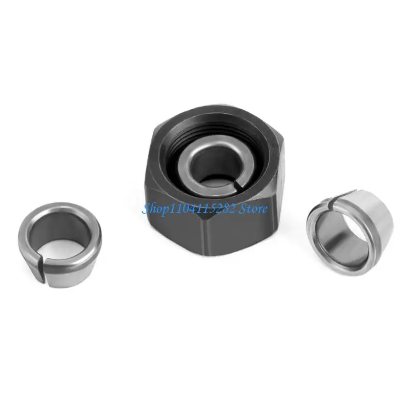 A2BF แพ็ค 12 M17 Collets สำหรับเราเตอร์งานไม้และช่างแกะสลักการออกแบบความแข็งแรงสูง