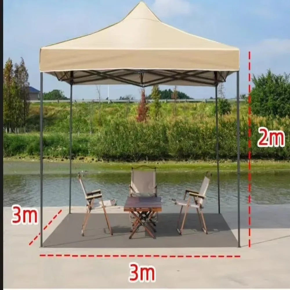 Custom Logo 3x3 Aluminum Frame Trade Show Tent Waterproof Indoor Outdoor Foldable Pop-up Awnings for Commercial Events