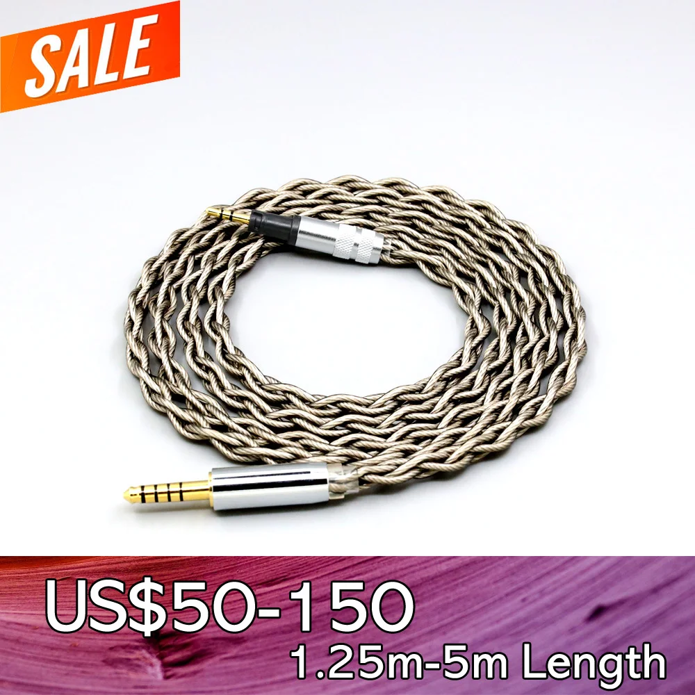 

99% Pure Silver + Graphene Plated Shield Earphone Cable For Sennheiser Momentum 1.0 2.0 Headphone LN008690