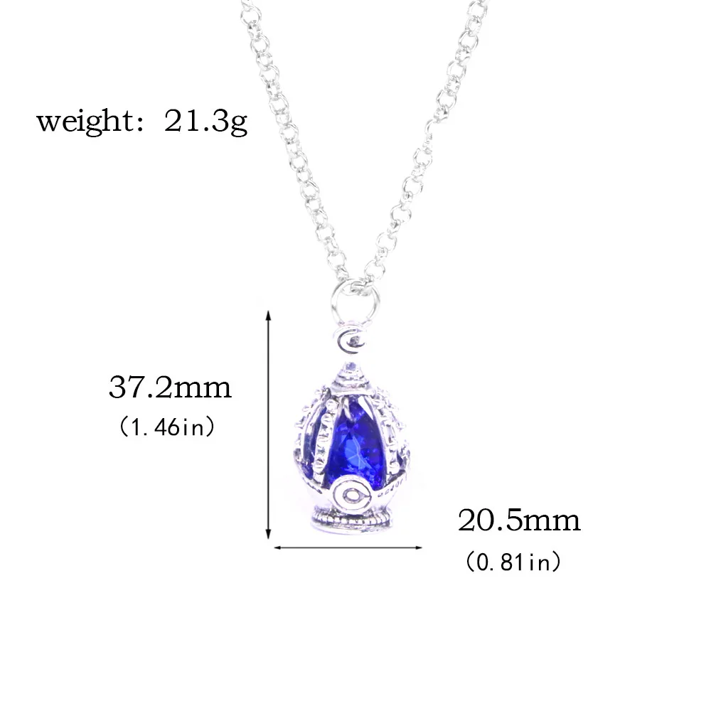 Anime Puella Magi Madoka Magica Cosplay Necklace Kaname Madoka Miki Sayaka Soul Gem Pendant Necklace Ring Set Fashion Jewelry view 6