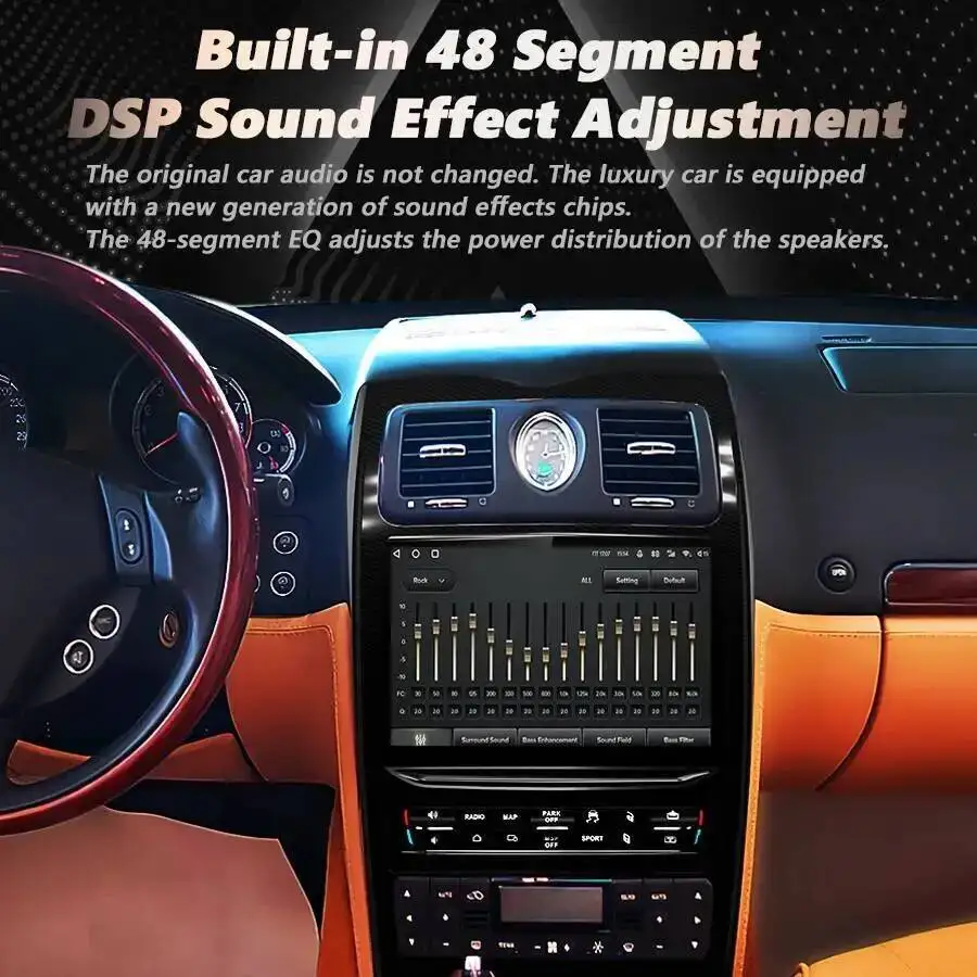 

Автомобильный мультимедийный плеер с поддержкой Carplay, DSP, навигацией, 10.26-дюймовый экран на базе Qualcomm Android для Maserati Quattroporte 2004-2012