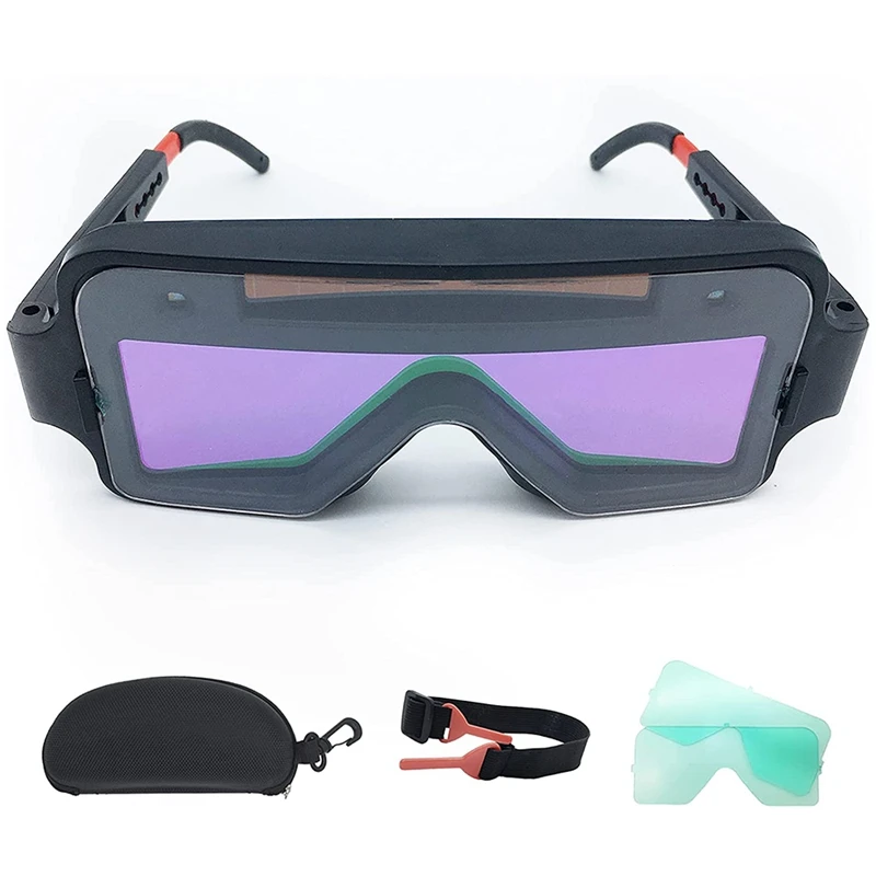 Welding Goggles Auto Darkening Solar Powered Welding Glasses Mask Helmet Welder Safety Protective Goggles Welder Glasses