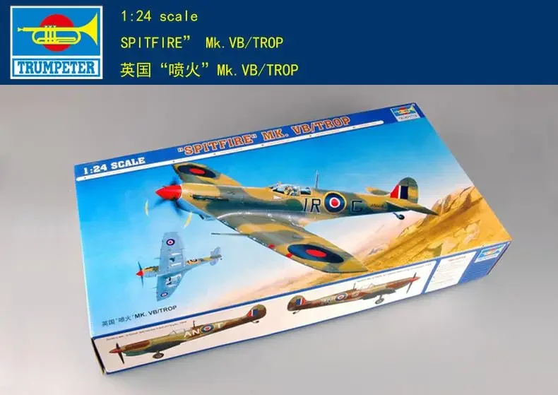 Trumpeter 02412 1/24 Spitfire Mk.VB/Trop plastic modelbouwset