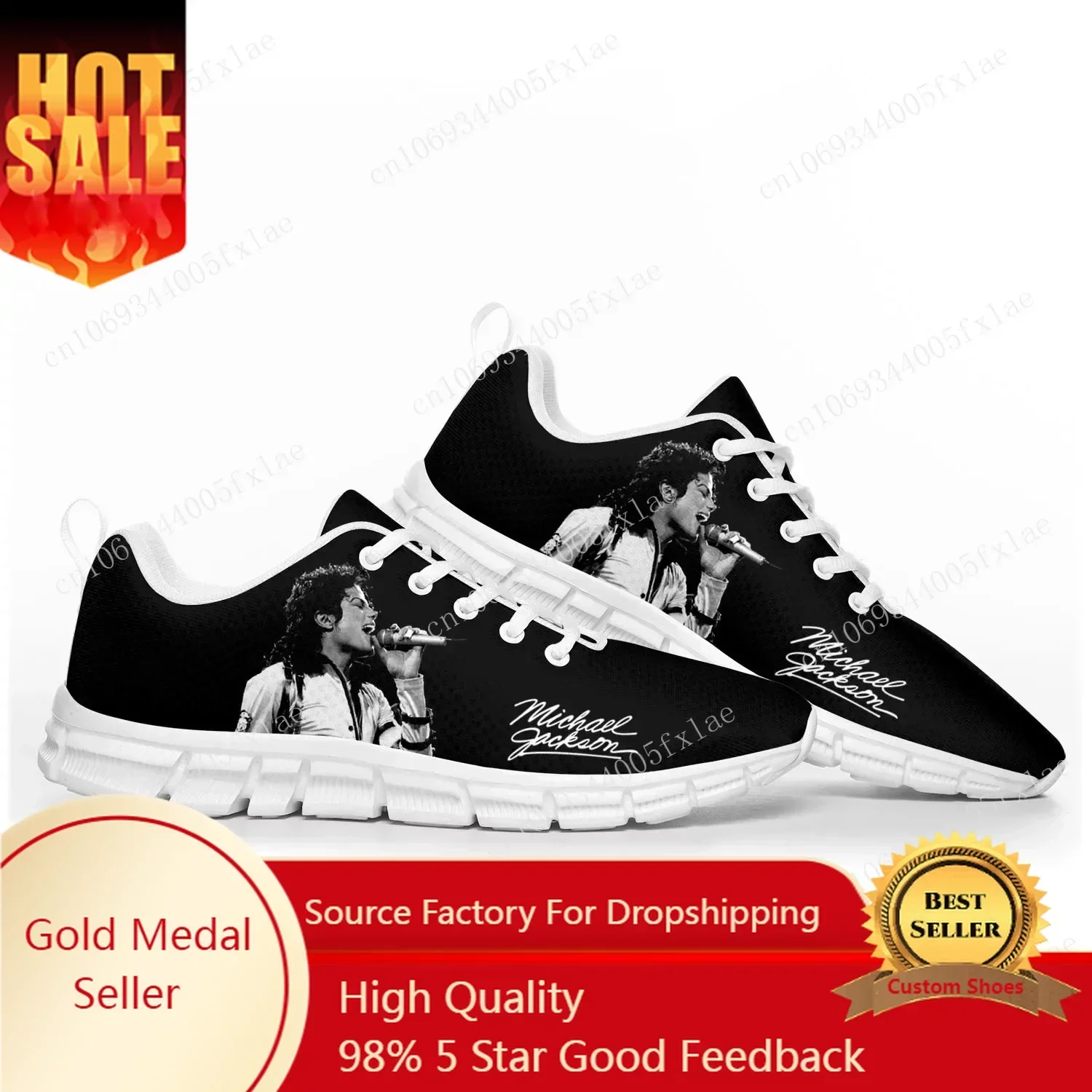 

Michael Jackson Pop Singer Dancer Sports Shoes Mens Womens Teenager Kids Children Sneakers Custom High Quality Couple Shoes