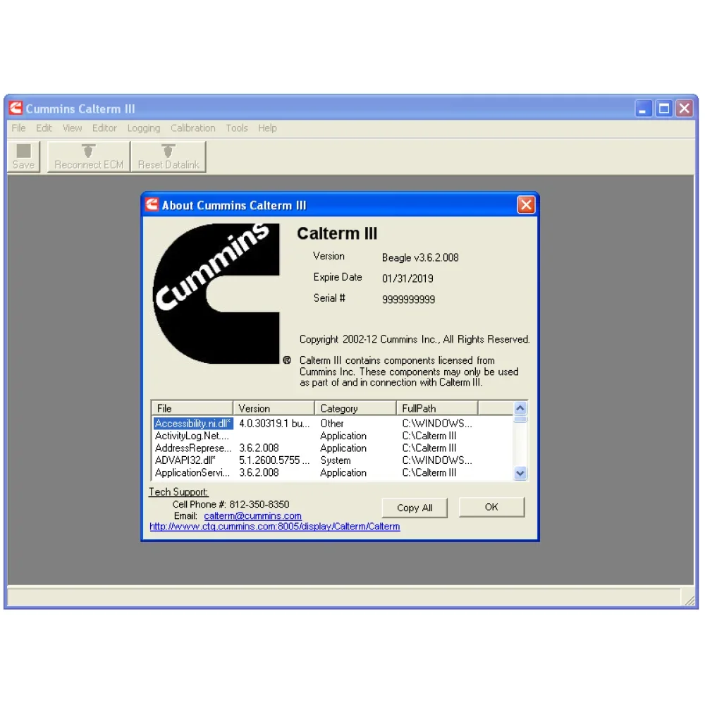 Calterm 3.6.2 The Ultimate Tool for Live Tuning CumMin.s Vehicles CAN Bus Heavy-duty Best Version Out for Stability Performance