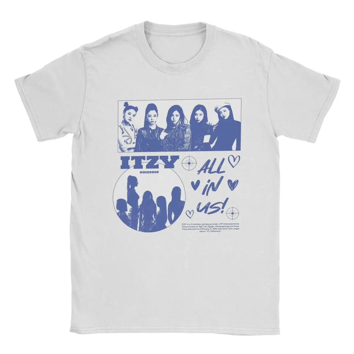 Уникальная футболка ITZY со слоганом «все в США» для мужчин, хлопковая Футболка с круглым вырезом, футболка с коротким рукавом, женская одежда